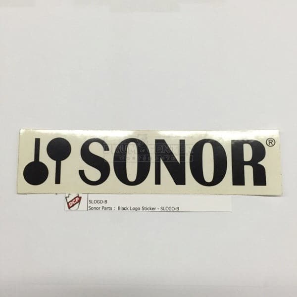 Sonor Bass Drum Logo Decal - Black