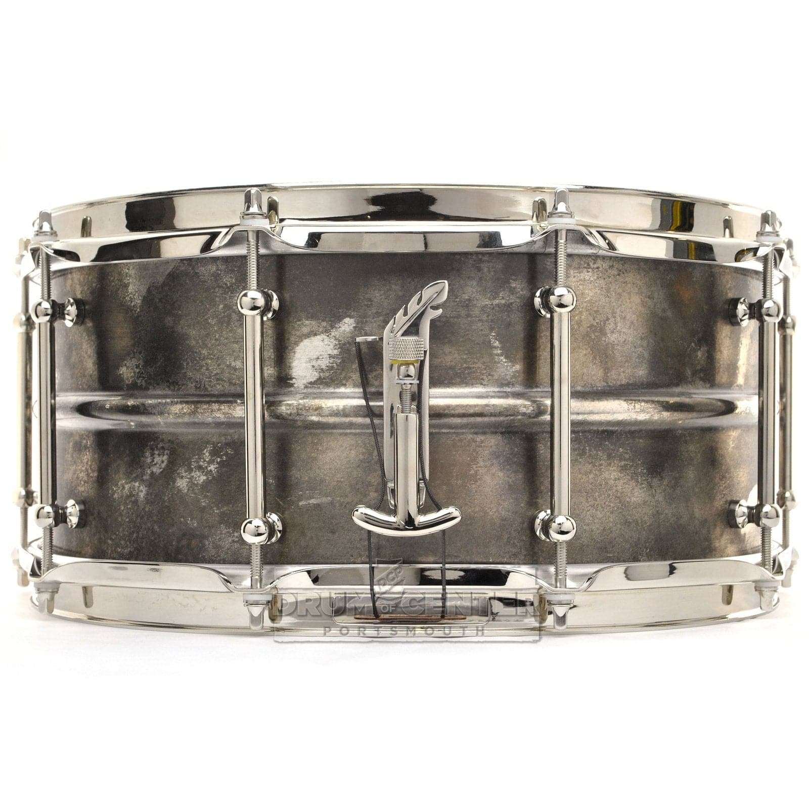 Joyful Noise Studio Line Vintage Bronze Snare Drum 14x6.5 Pure Silver Patina