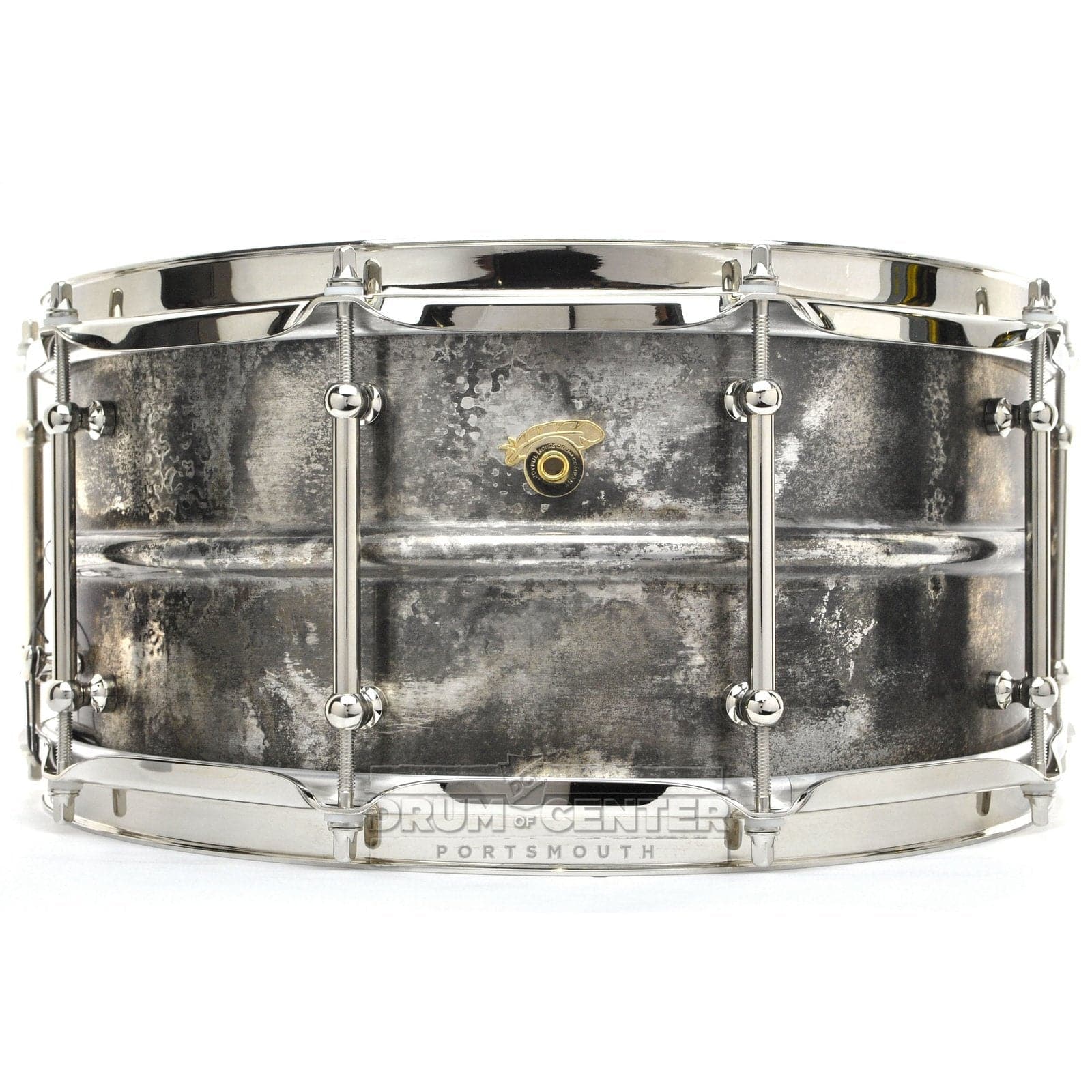 Joyful Noise Studio Line Vintage Bronze Snare Drum 14x6.5 Pure Silver Patina