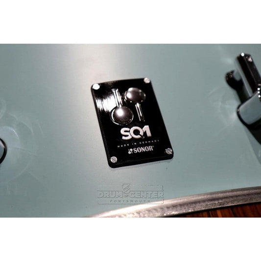 Sonor SQ1 3pc Drum Set 20/12/14 Cruiser Blue w/ Walnut Hoops