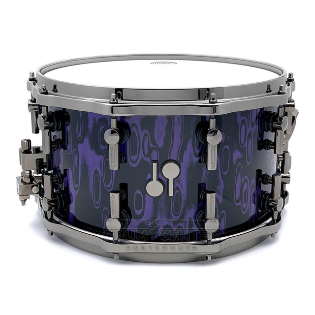 Sonor SQ2 Heavy Beech Snare Drum 14x8 Violet Tribal w/Black Hardware