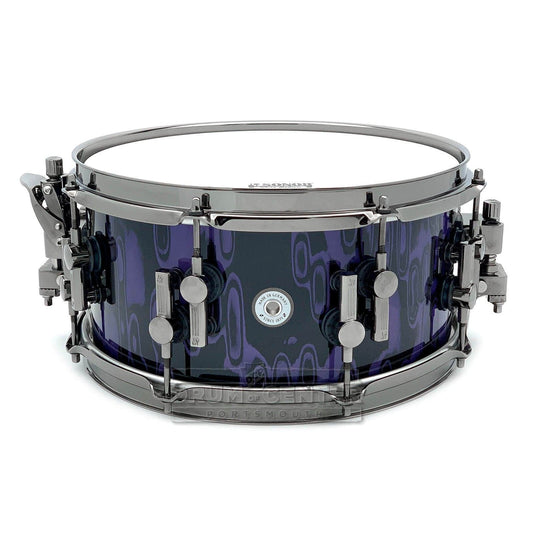 Sonor SQ2 Heavy Beech Snare Drum 12x6 Violet Tribal w/Black Hardware
