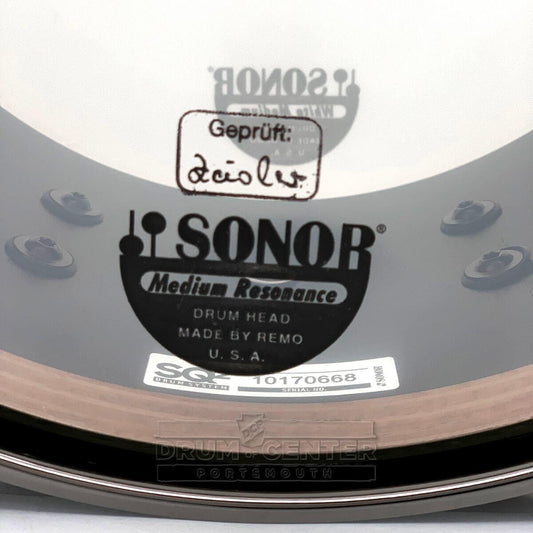 Sonor SQ2 Heavy Beech Snare Drum 12x6 Yellow Tribal w/Black & Gold Hardware