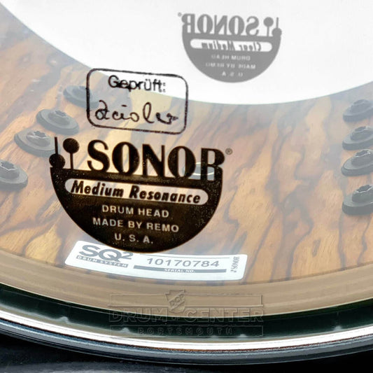 Sonor SQ2 Heavy Maple Snare Drum 13x7 Leaf Green