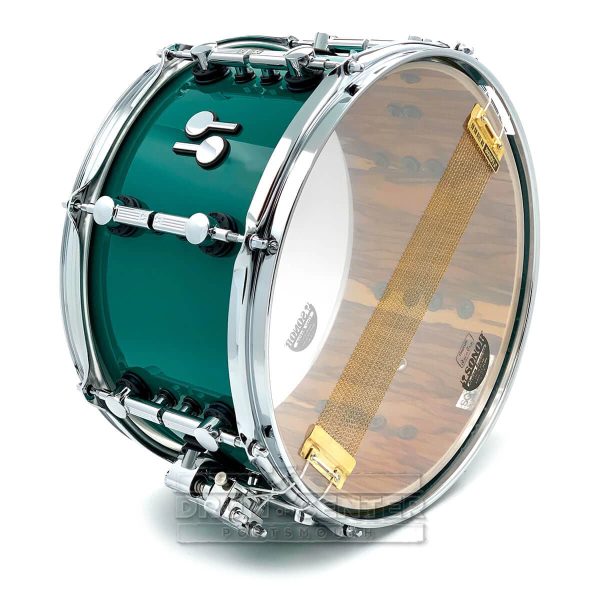 Sonor SQ2 Medium Birch Snare Drum 13x7 Opal Green