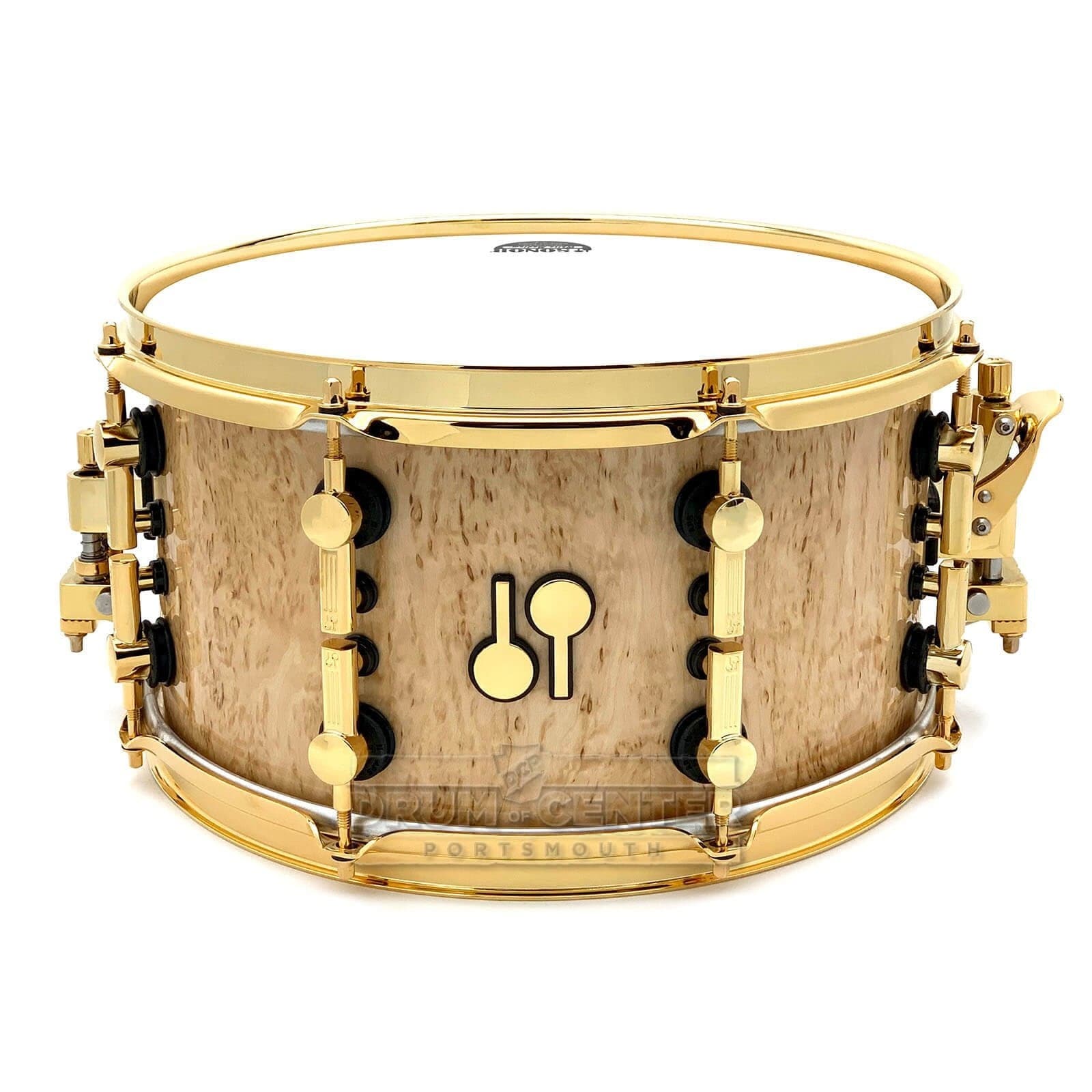 Sonor SQ2 Heavy Maple Snare Drum 13x7 Scandinavian Birch Gloss w/Gold  Hardware