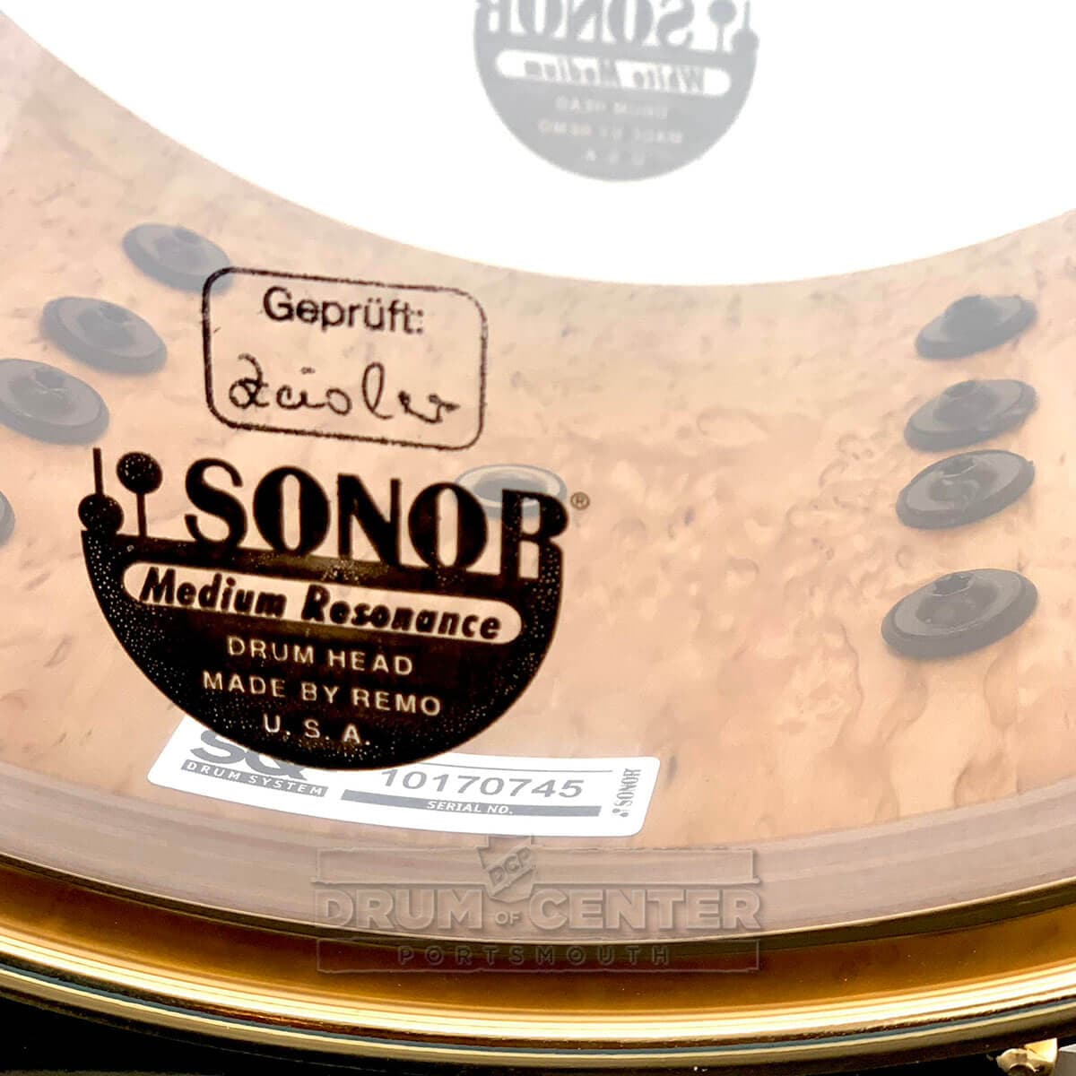 Sonor SQ2 Heavy Maple Snare Drum 13x7 Scandinavian Birch Gloss w/Gold Hardware