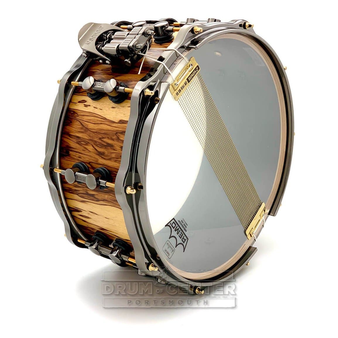 Sonor SQ2 Heavy Maple Snare Drum 14x6.5 African Marble Semi Gloss w/Bl