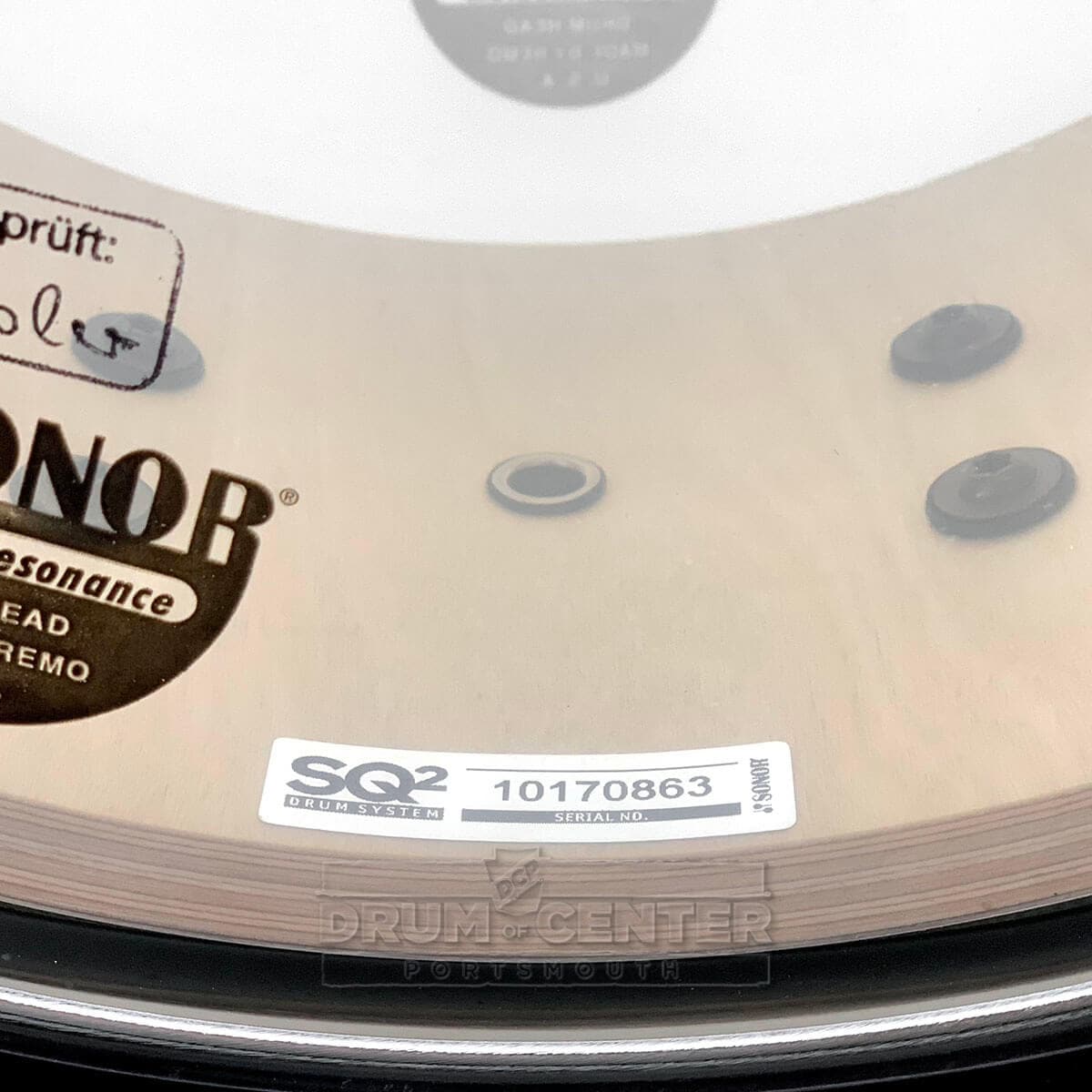 Sonor SQ2 Heavy Birch Snare Drum 14x6.5 Solid White Gloss w/Black Hardware