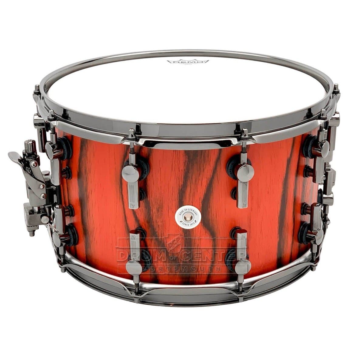 Sonor SQ2 Heavy Maple Snare Drum 14x8 Fiery Red Semi Gloss w/Black Hw