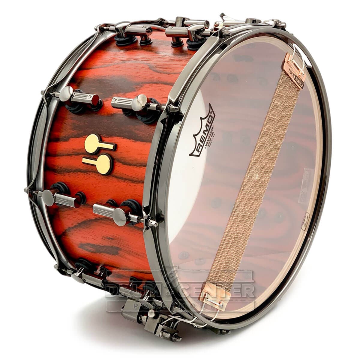 Sonor SQ2 Heavy Maple Snare Drum 14x8 Fiery Red Semi Gloss w/Black Hw