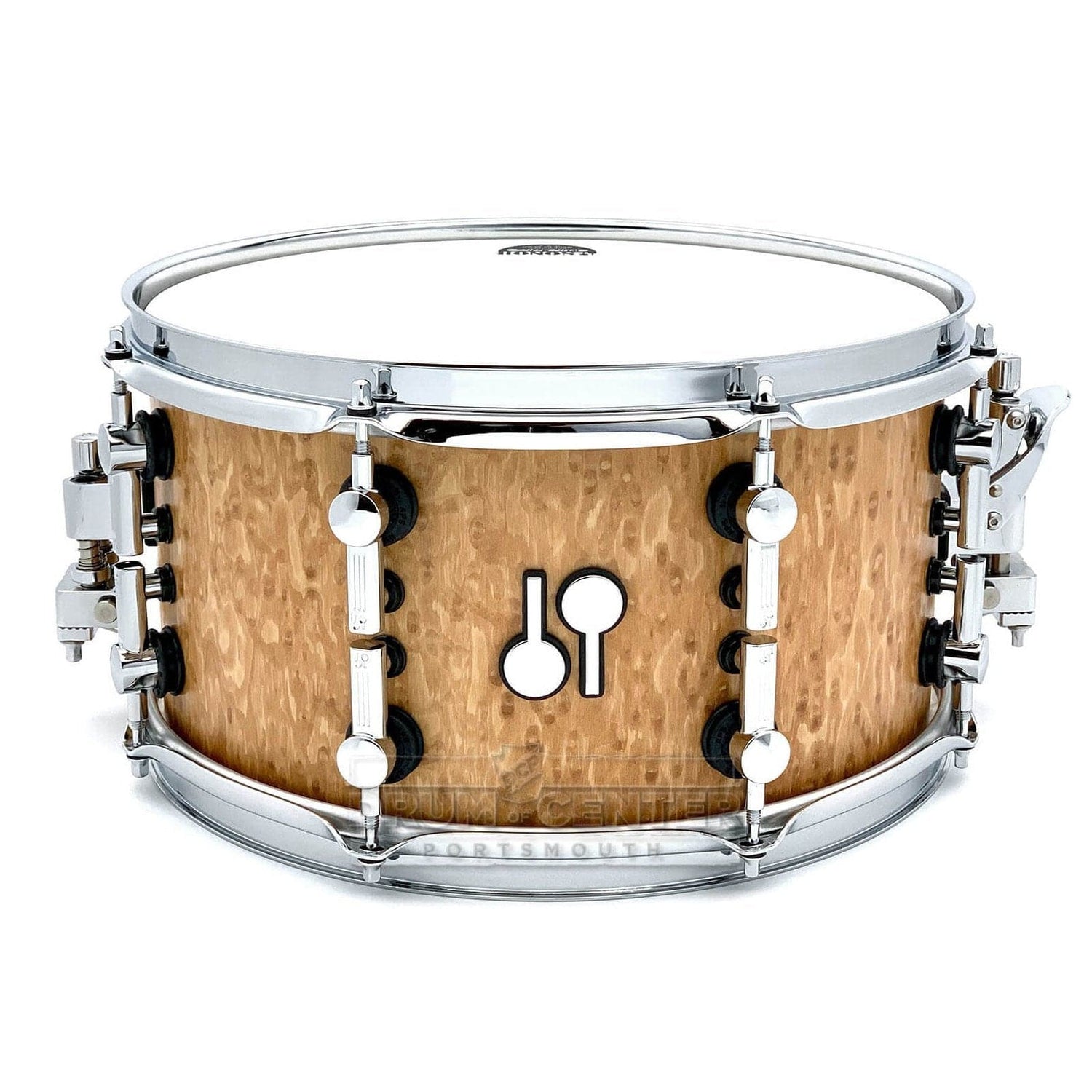 Sonor SQ2 Thin Maple Snare Drum 13x7 Birdseye Amber Semi Gloss