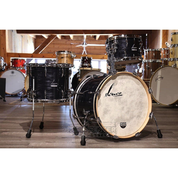 Sonor Vintage 3pc Drum Set 20/12/14 w/Mount Black Slate
