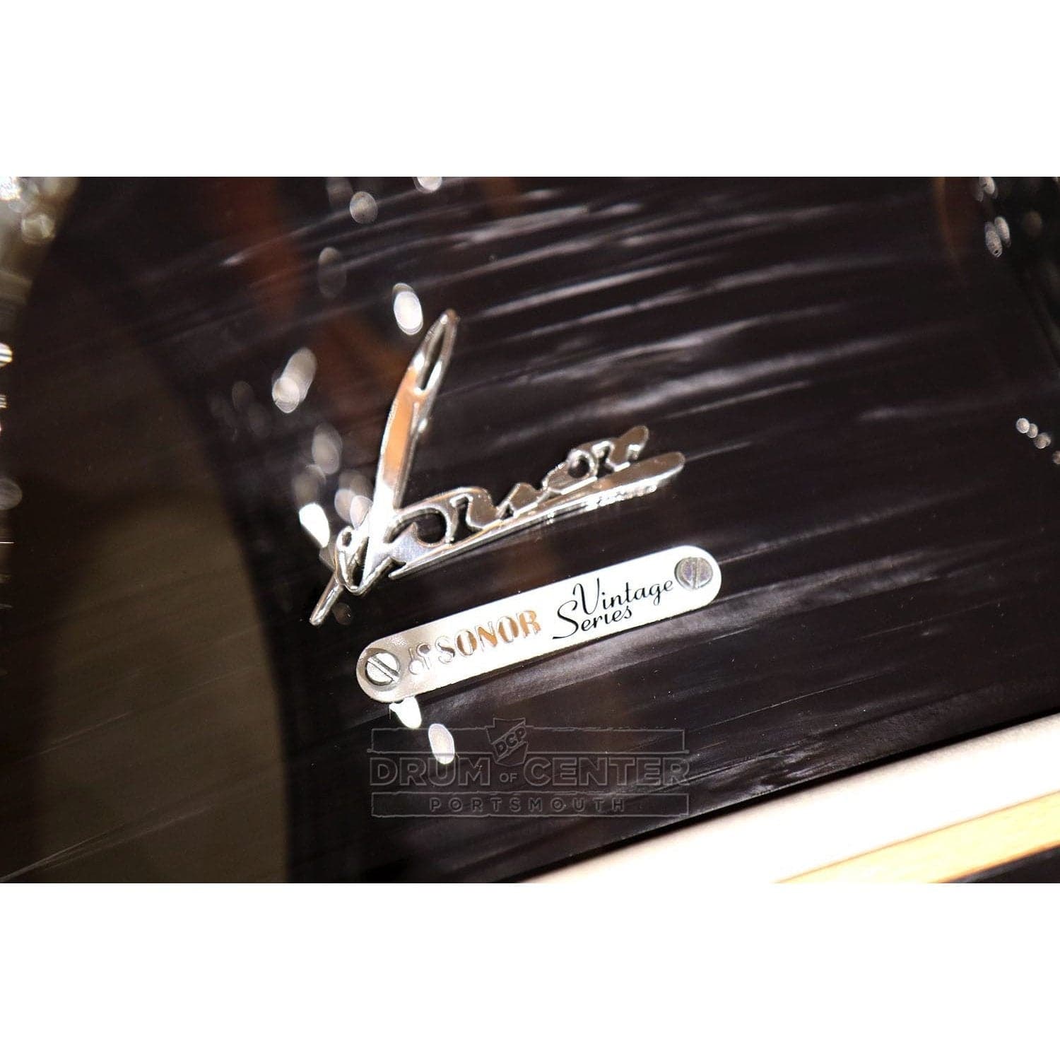 Sonor Vintage 3pc Drum Set 20/12/14 w/ Mount Black Slate