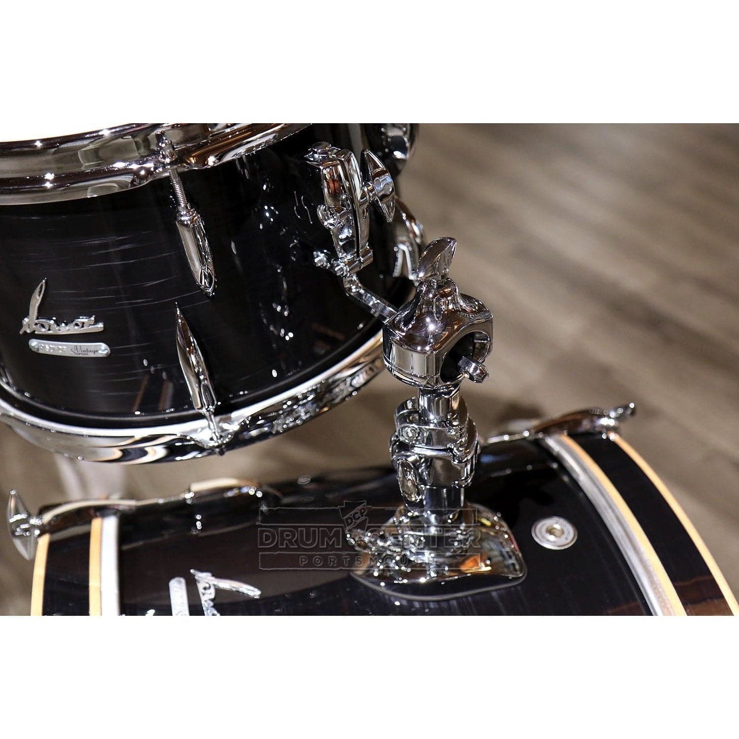 Sonor Vintage 3pc Drum Set 20/12/14 w/Mount Black Slate