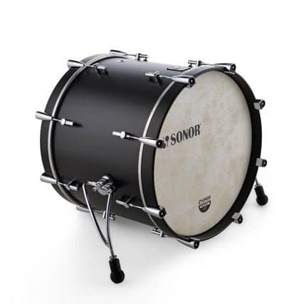 Sonor SQ1 Bass Drum w/Matching Hoops 20x16 GT Black