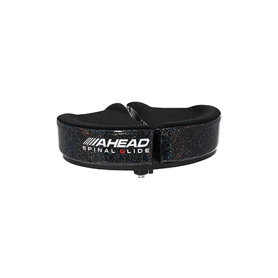Ahead Spinal-G Saddle Drum Throne Black Cloth Top/Black Sparkle Sides