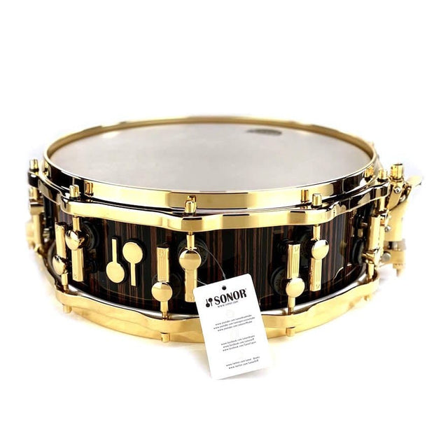 Sonor SQ2 Medium Beech Snare Drum - 14x5 Ebony w/Gold Hw