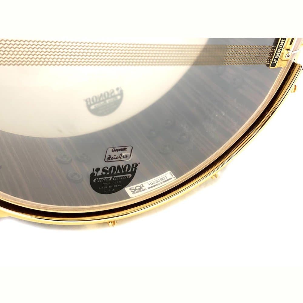 Sonor SQ2 Medium Beech Snare Drum - 14x5 Ebony w/Gold Hw