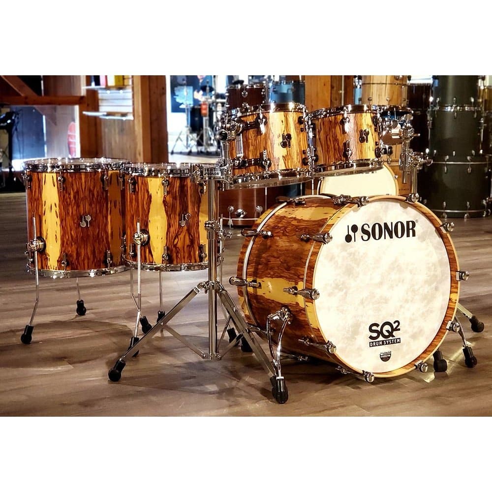 Sonor SQ2 Vintage Maple 5pc Drum Set Matte African Marble