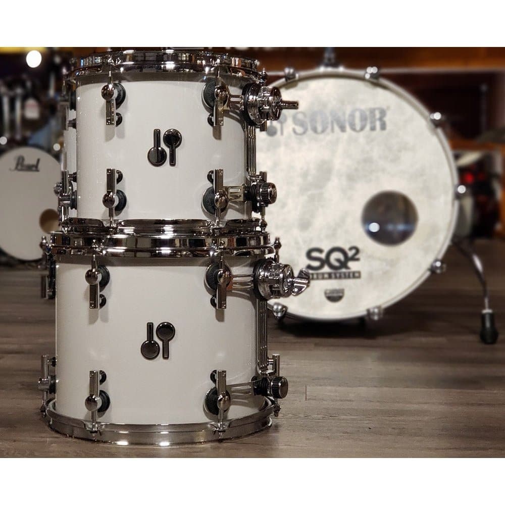 Used Sonor SQ2 Heavy Maple 5pc Drum Set Tele Gray