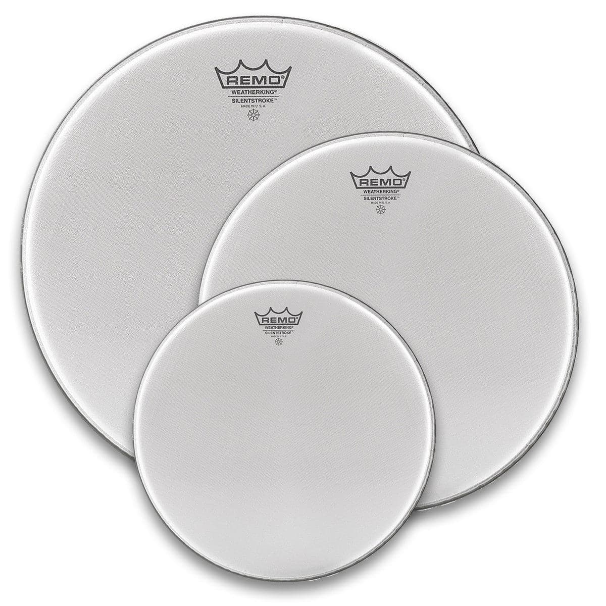 Remo Silentstroke Drum Head Pack - 12,13,16