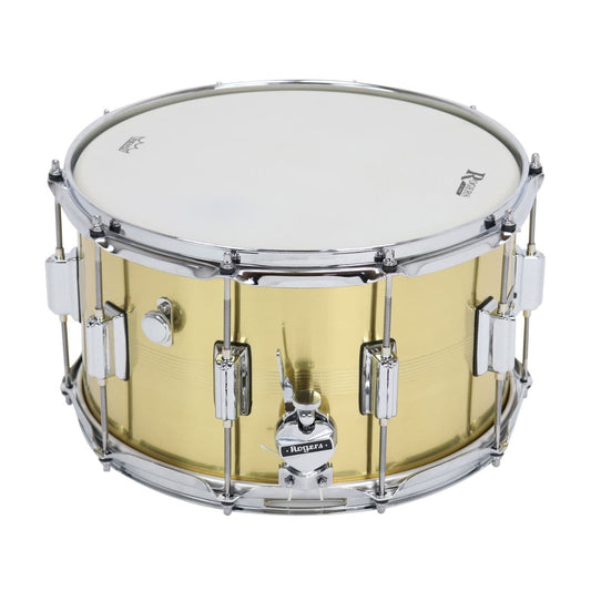 Rogers SuperTen 7 Line Natural Brass Shell Snare Drum 14x8