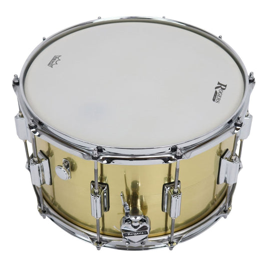 Rogers SuperTen 7 Line Natural Brass Shell Snare Drum 14x8