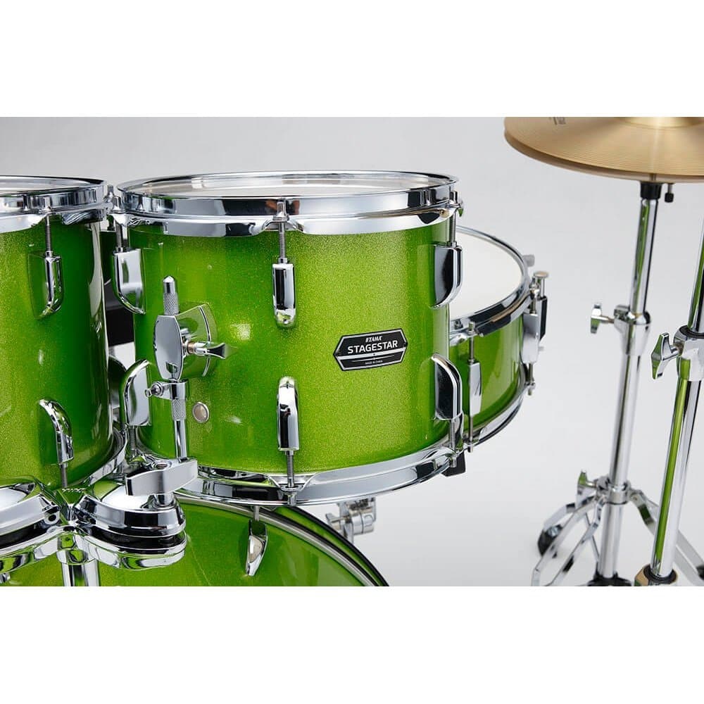 Tama Stagestar 5pc Drum Set w/22BD Lime Green Sparkle