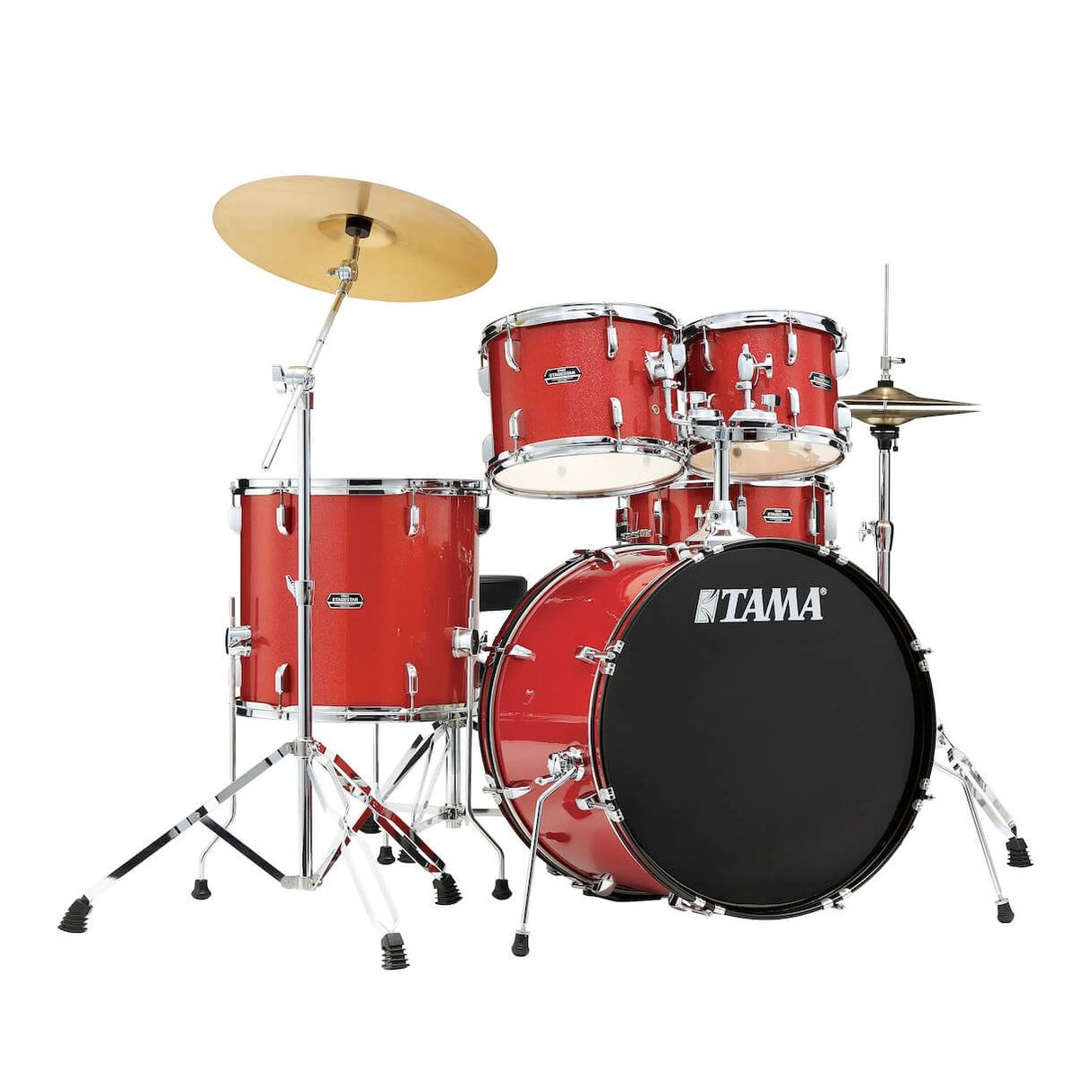 Tama Stagestar 5pc Drum Set w/22BD Candy Red Sparkle