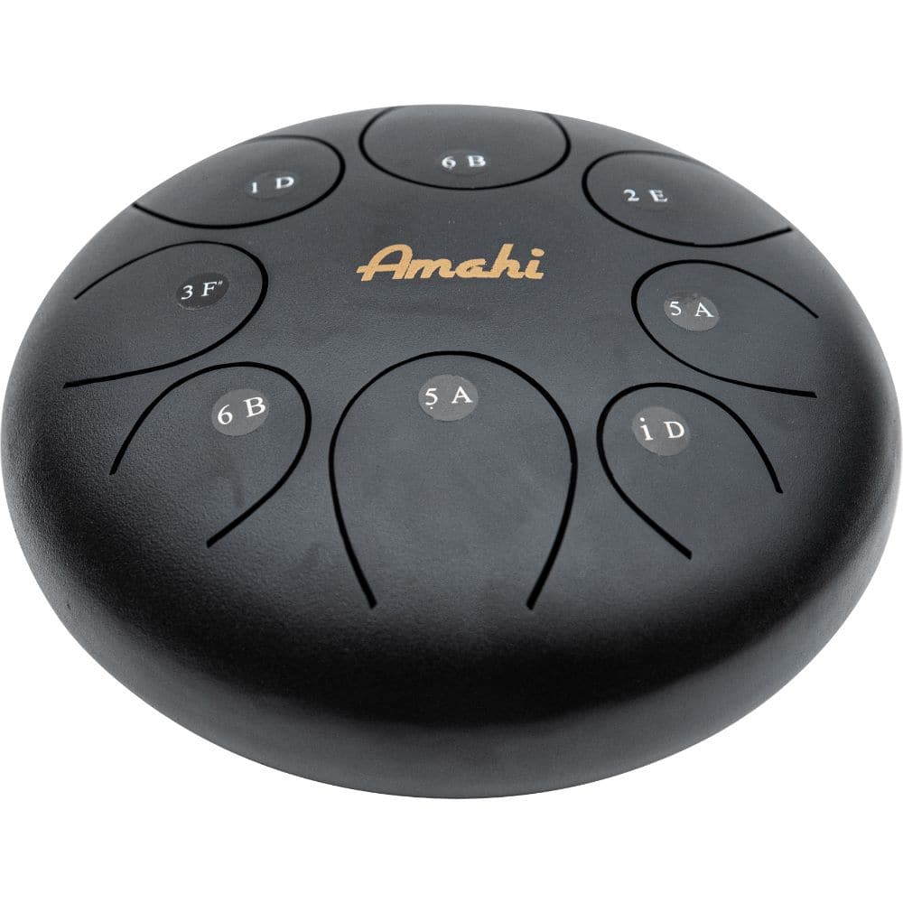 Amahi Steel Tongue Drum 8 - Black