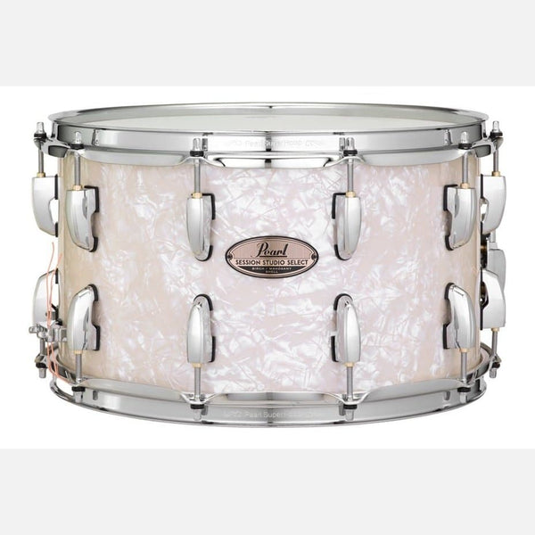 Pearl Session Studio Select 14x8 Snare Drum Nicotine White Marine Pear