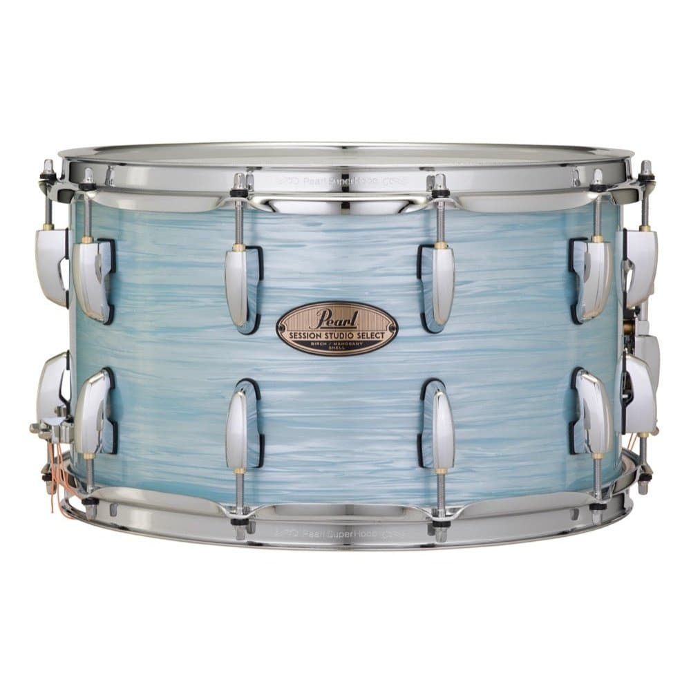 Pearl Music City Custom Masters Maple Reserve Snare Drum X 14-inch Ice Blue  Oyster, Tommy Lee Pearl Drums