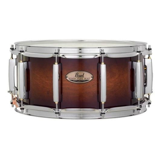 Pearl Session Studio Select 14x6.5 Snare Drum - Gloss Barnwood Brown