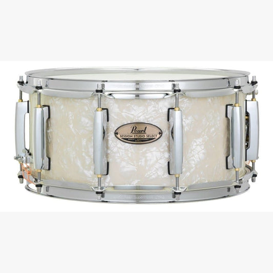 Pearl Session Studio Select 14x6.5 Snare Drum - Nicotine White Marine Pearl