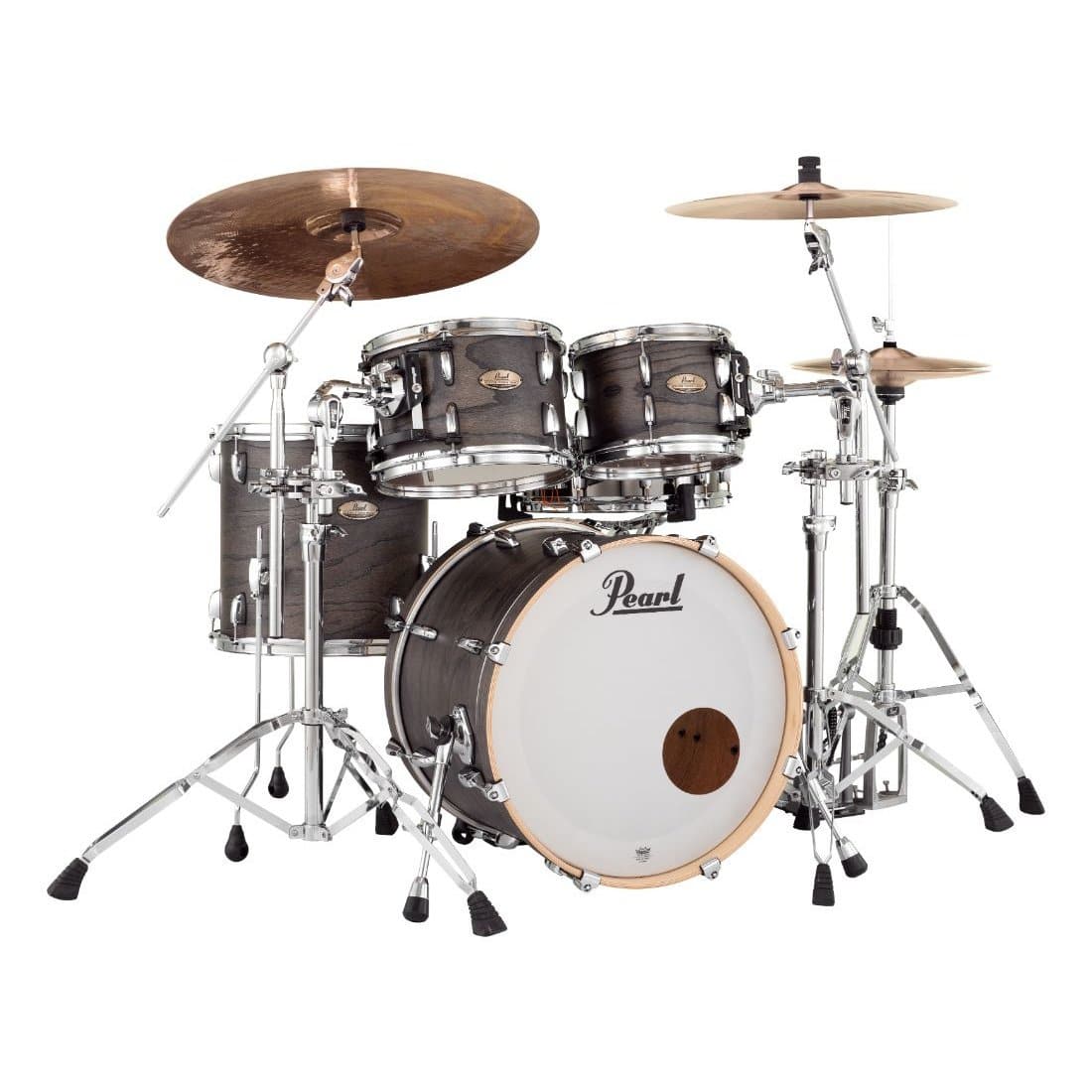 Pearl Session Studio Select 4pc Shell Pack Black Satin Ash