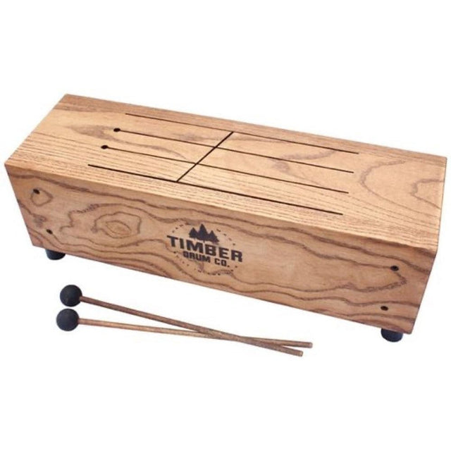 Timber Drum Co Medium American Hardwood Timber Slit Tongue Log Drum