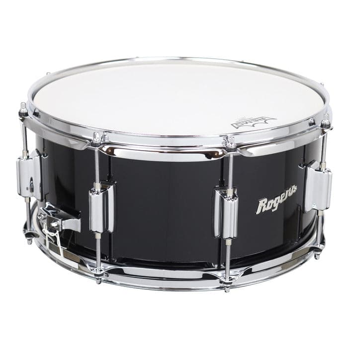 Rogers Powertone Wood Shell Snare Drum 14x6.5 - Piano Black