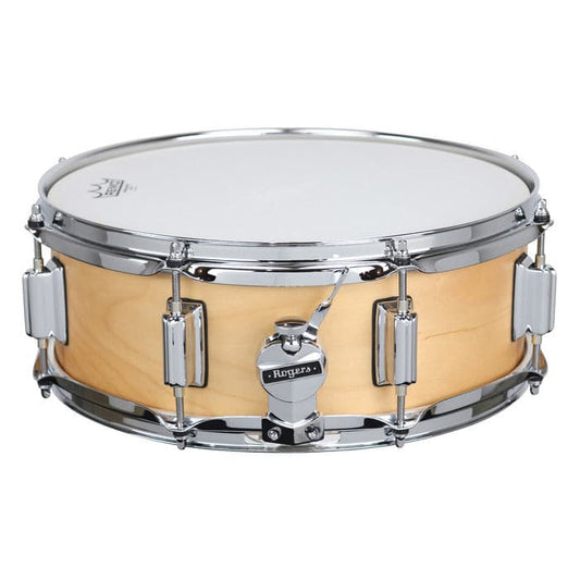 Rogers Powertone Wood Shell Snare Drum 14x5 - Satin Natural