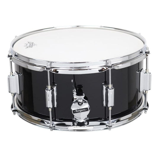 Rogers Powertone Wood Shell Snare Drum 14x6.5 - Piano Black