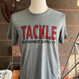 Tackle Gray T-Shirt w/Red Logo, XX-Large