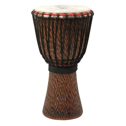 Tycoon 10 inch. Supremo Select Chiseled Orange Series Rope-Tuned Djembe