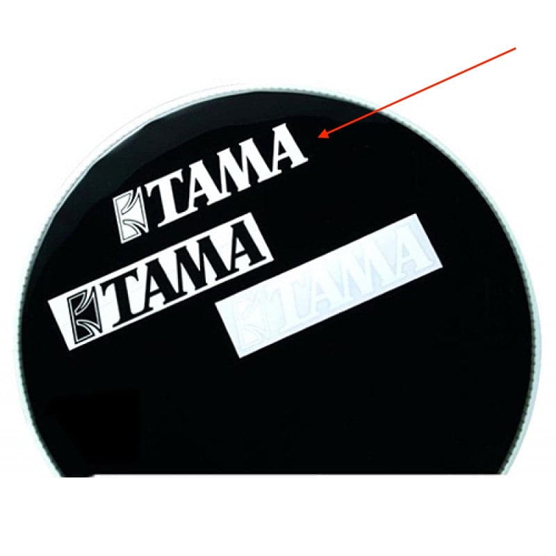 Tama Logo Sticker, White, TLS100WH