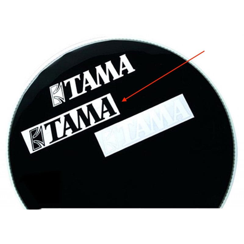 Tama Logo Decal Sticker Black 2"x9"