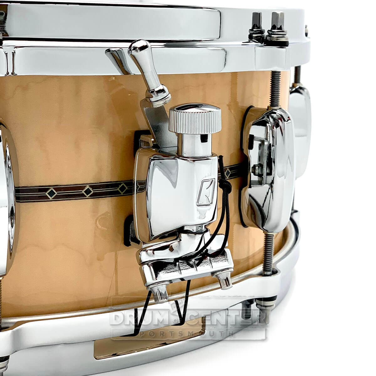 Tama Star Maple Snare Drum with Inside and Outside Inlay 14x5.5 Gloss Natural Curly Maple