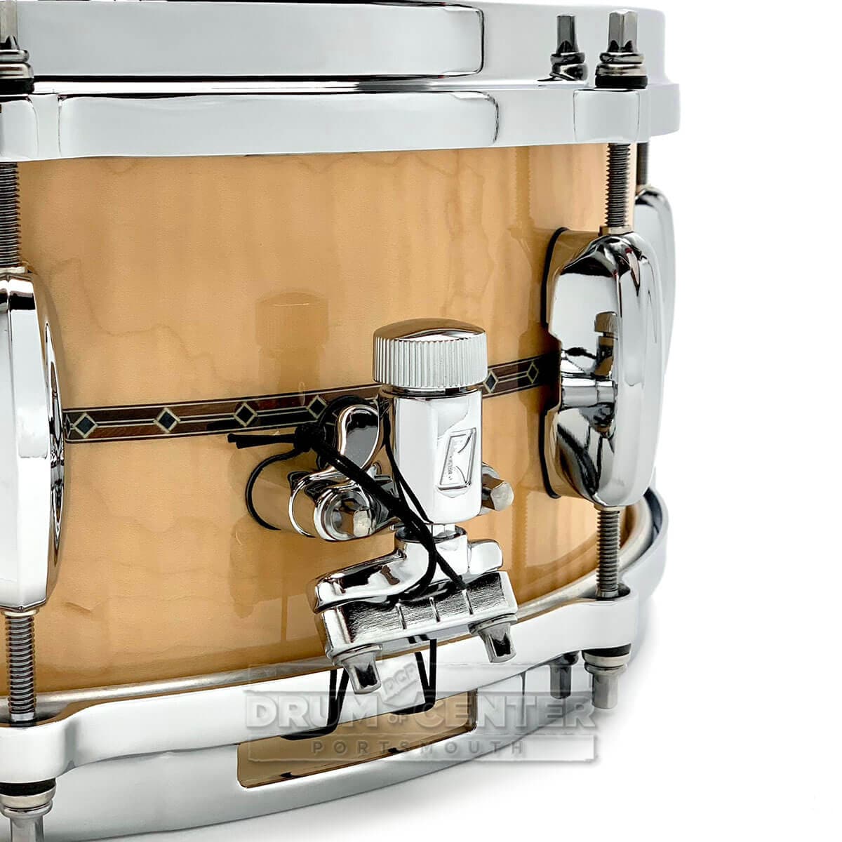 Tama Star Maple Snare Drum with Inside and Outside Inlay 14x5.5 Gloss Natural Curly Maple