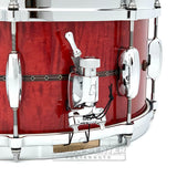 Tama Star Maple Snare Drum 14x6.5 Raspberry Curly Maple w/Outer Inlay