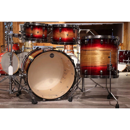 Tama Starclassic Maple Exotix 4-piece Drum Set Ruby Pacific Walnut Burst