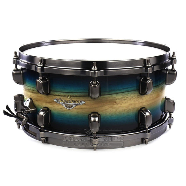 Tama Starclassic Maple Snare Drum 14x6.5 Emerald Pacific Walnut Burst w/Smoked Black Hw