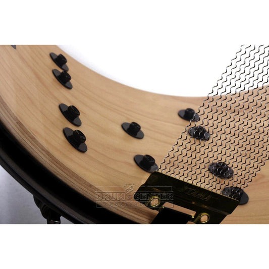 Tama Starclassic Maple Snare Drum 14x6.5 Natural Pacific Walnut Burst w/Smoked Black Hw